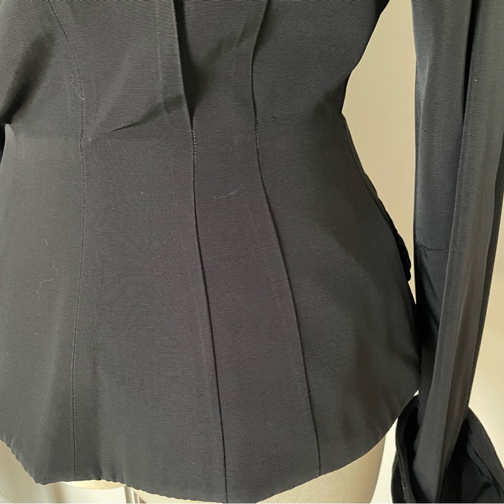 Vintage R & K black velvet trimmed double breasted blazer - Picture 7 of 10